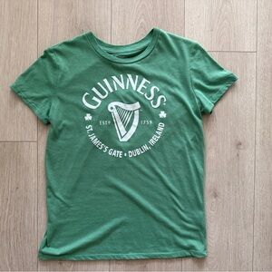Guinness Emerald Tee with White Logo